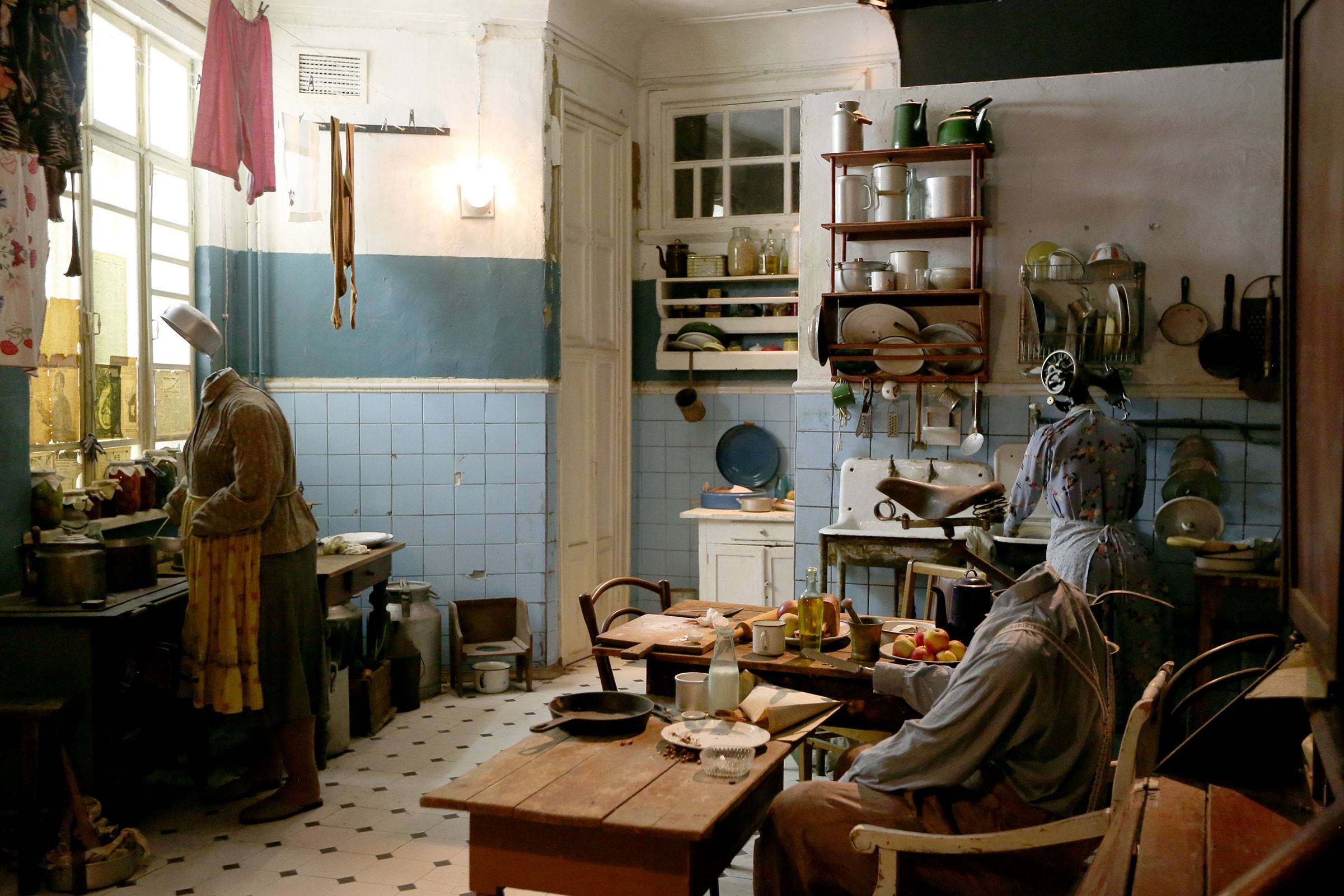 A typical Soviet communal apartment, late 1940s.